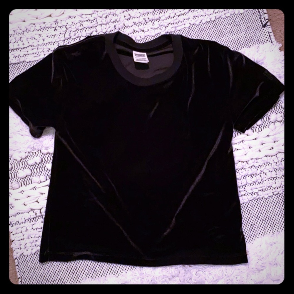 NWOT Victoria’s Secret PINK velvet crop top
